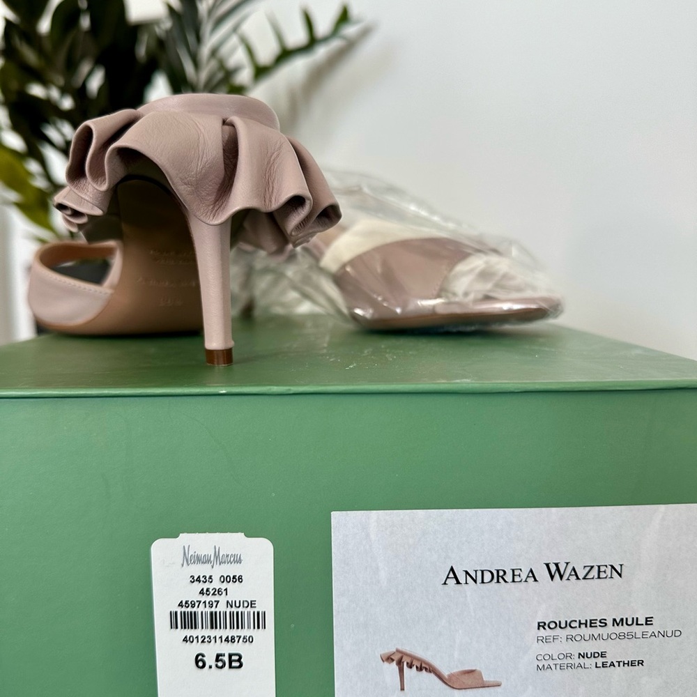 Andrea Wazen Nude Mules